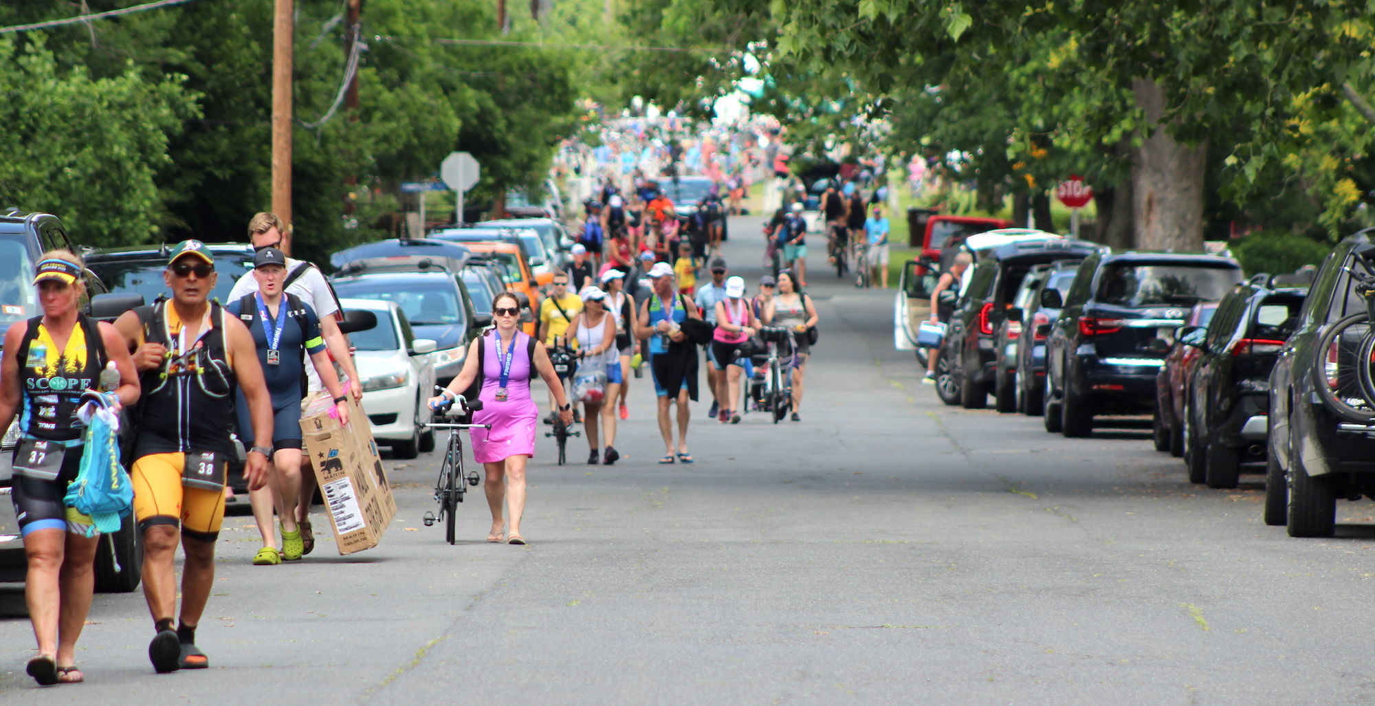 2021 Eagleman race finishers leave